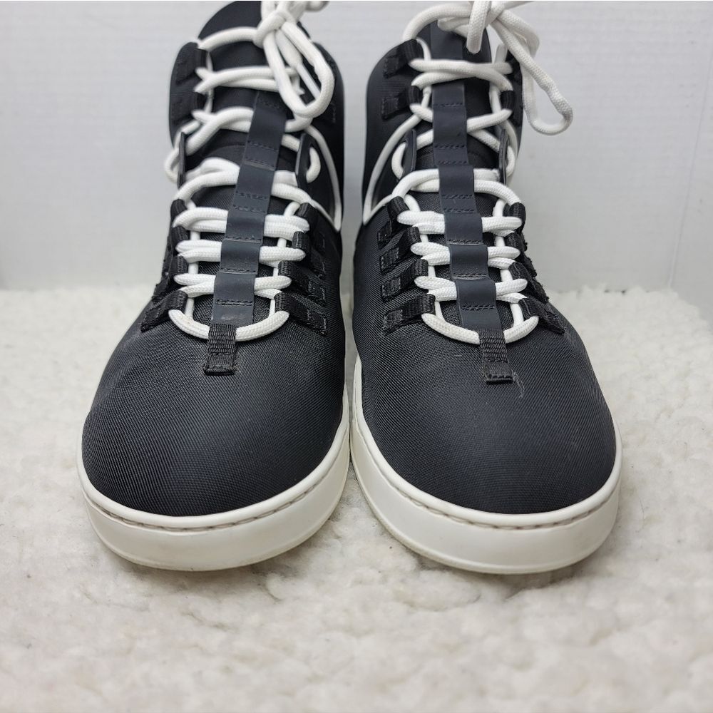 Christian Dior Homme Men’s Technical Nylon High Top Sneakers Black 12 Italy Made - Picture 2 of 9
